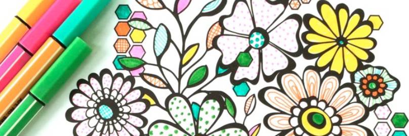 Coloring Book Helps Destress and Be Happier