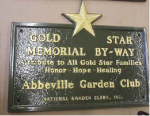 Gold Star Memorial Plaque